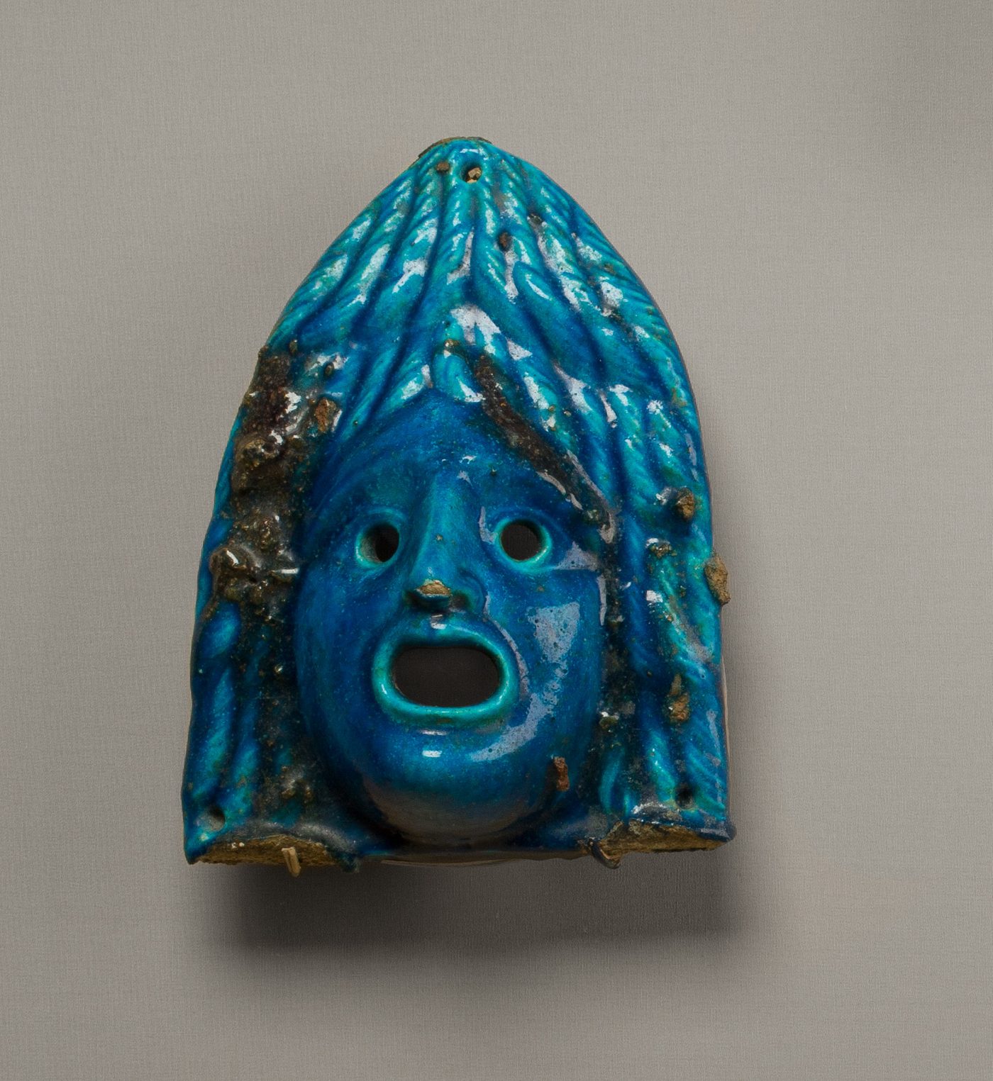 Theatrical mask for offering, 2nd century CE